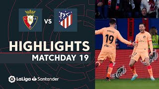 Highlights CA Osasuna vs Atlético de Madrid (0-1)