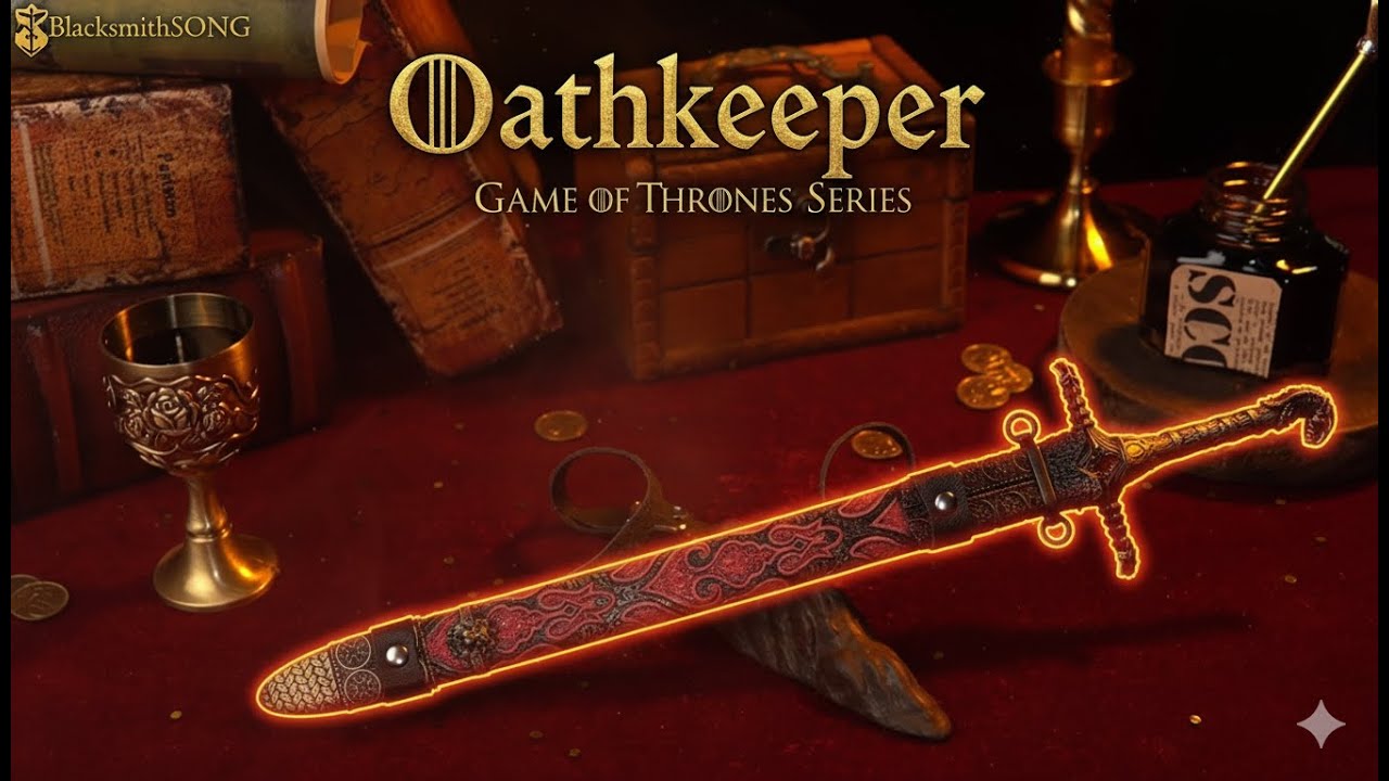Oathkeeper Replica – 30cm Die-Cast Metal Sword | A Promise in Steel — video still from the handmade miniature scene