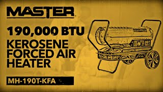 Master 190,000 BTU Kerosene Diesel Forced Air Heater with Thermostat -  Master