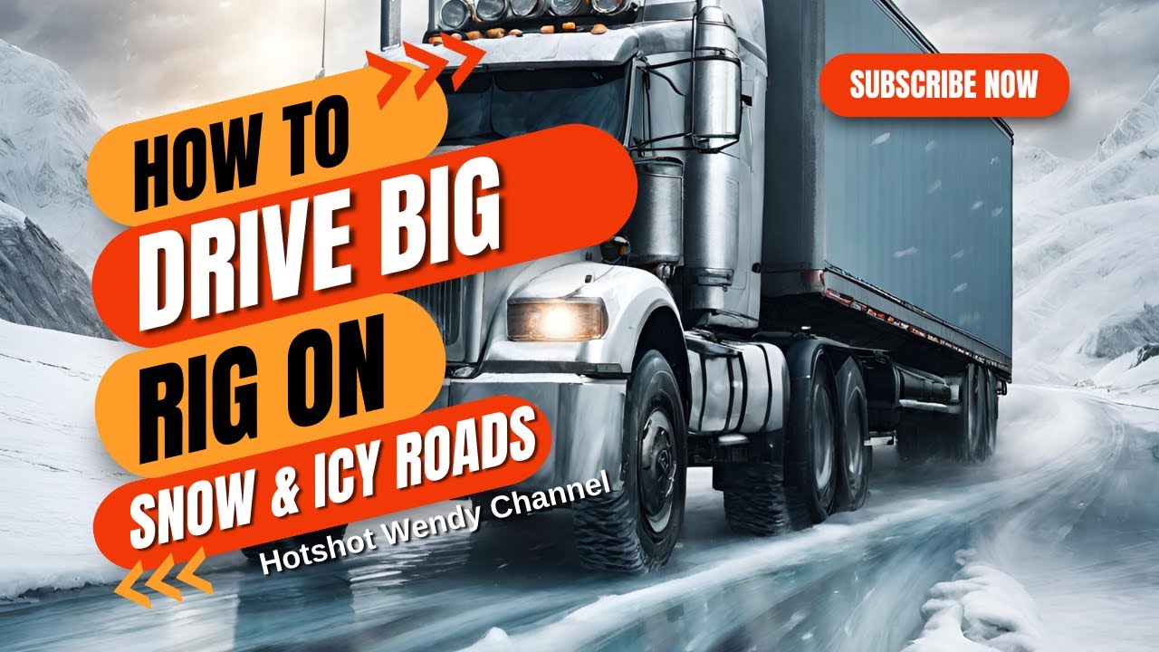 Dont Do This When Driving A Big Rig in snow on Black Ice - YouTube