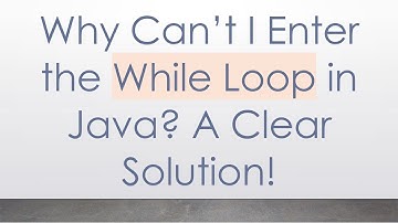 Why Can’t I Enter the While Loop in Java? A Clear Solution!