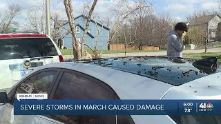 Shawnee residents still cleaning up from March hail storm