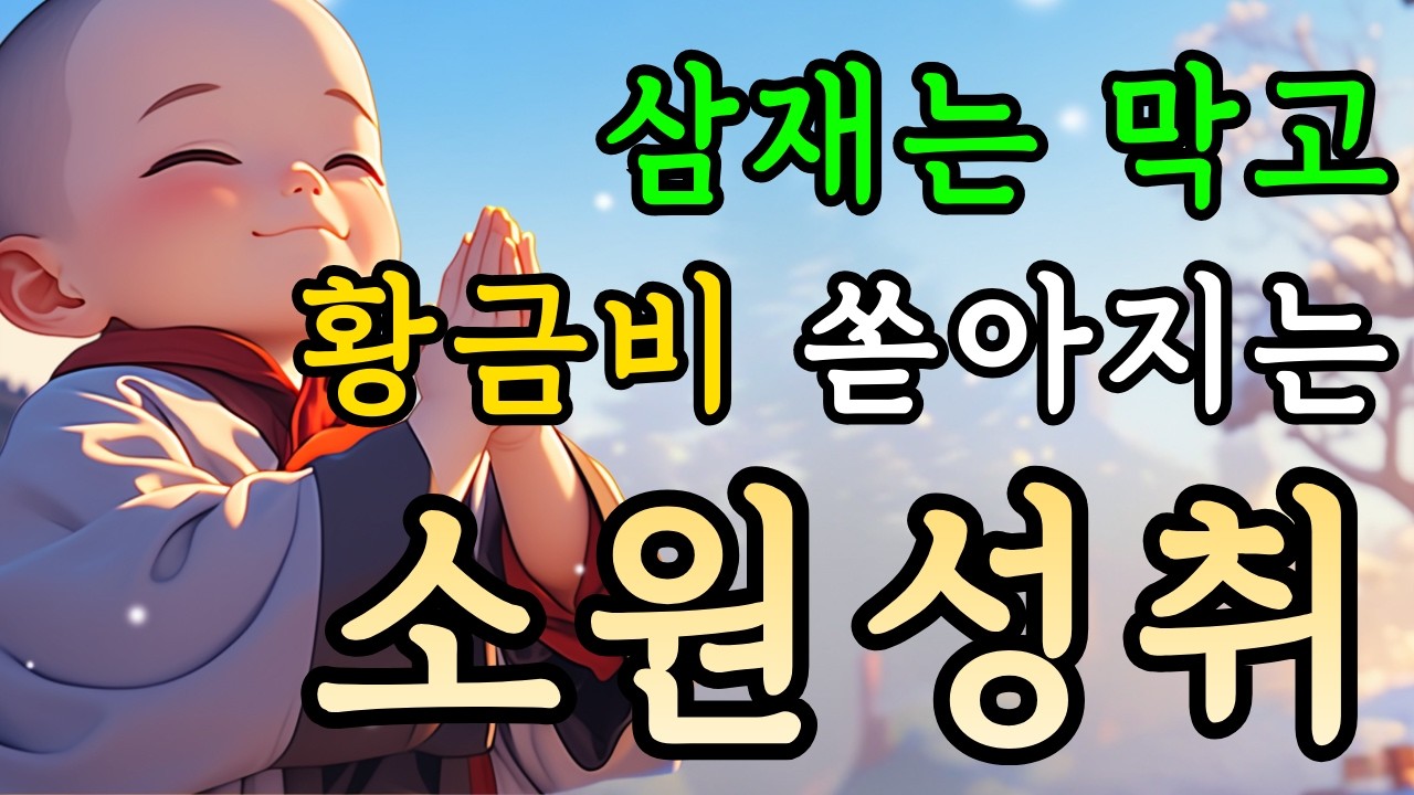 우리 가족의 간절한 소망이 기적처럼 피어납니다🪷틀어두기만 해도 복이 들어오는 소원성취 대발원🙏 #가화만사성 #소원성취 #대운맞이