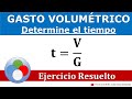 GASTO VOLUMÉTRICO - Determine el tiempo