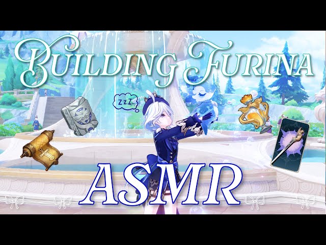 Farming and Building Furina + Get to know me | Genshin ASMR | Ear to Ear Clicky Mouth Sounds
