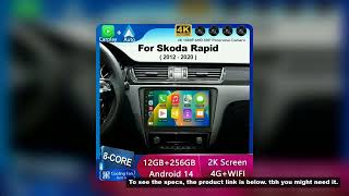 Android 15 WIFI+4G Car Radio For Skoda Rapid 2012 2013 2014 2015 2016 - 2020 Carplay Auto Multimedia