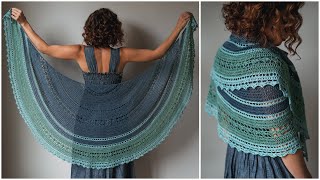 Simple and Elegant Crochet Shawl Pattern  Adalia