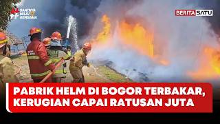 Pabrik Helm di Bogor Terbakar, Kerugian Capai Ratusan Juta #beritasatu