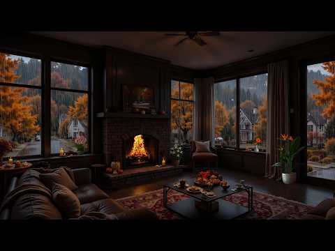 Peaceful Rainy Autumn Evening | Soft Piano Ambience for Study and Relaxation