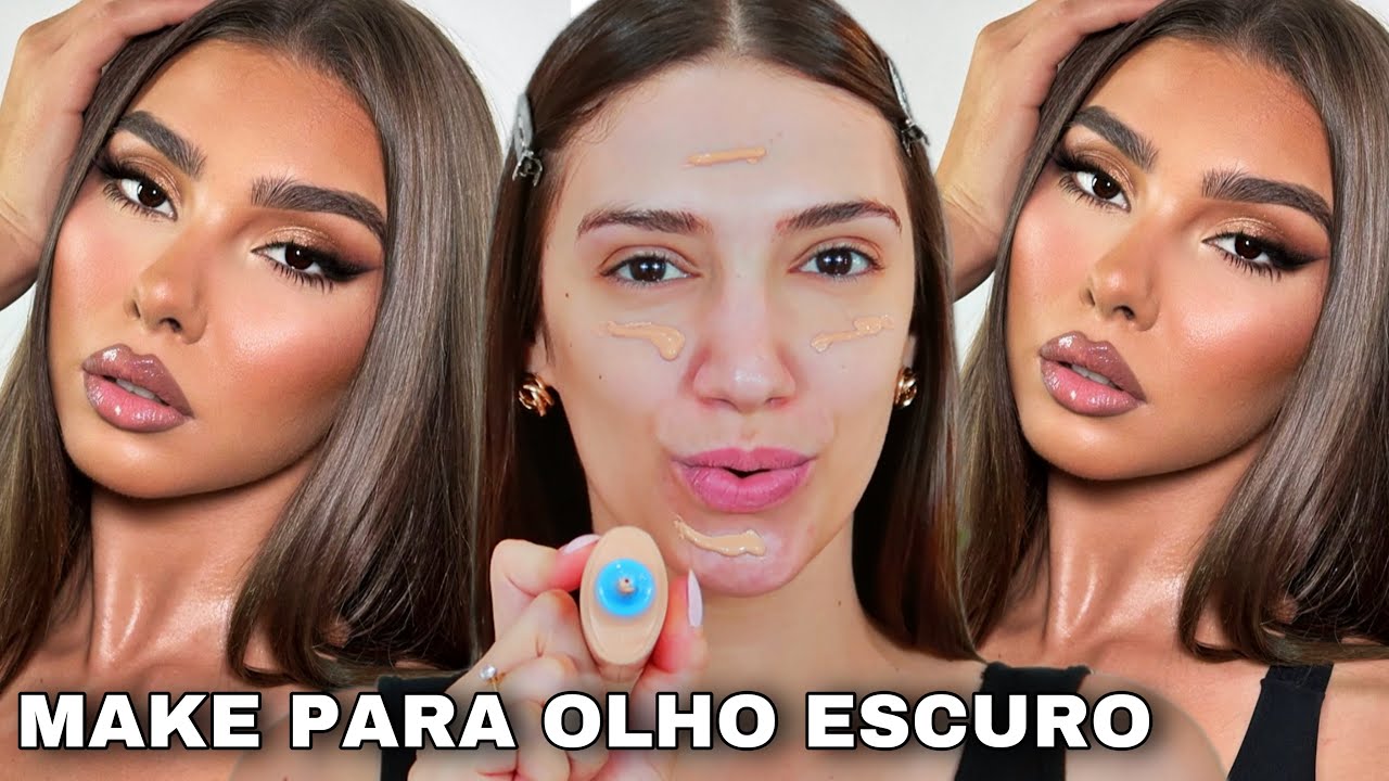 SE VOCÊ TEM OLHO ESCURO *FAÇA ESSA MAKE* MAQUIAGEM PARA QUEM TEM OLHOS ESCUROS