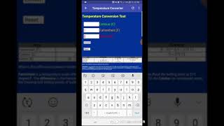 Baking measurement and temperature conversion app screenshot 3