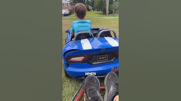 He got an upgrade for his go-kart!