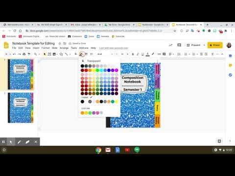 How to edit and hyperlink interactive notebook - YouTube