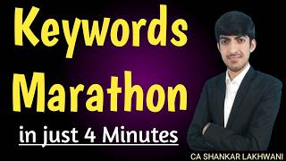 Increase 15-20 Marks in 4 Minutes I Keywords Marathon I CA Final Audit I CA SHANKAR LAKHWANI