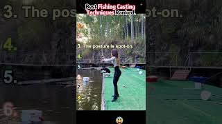 Best Fishing Casting Techniques Ranked.#Fishing#Smooth#Casting#Skill#Shorts#USA