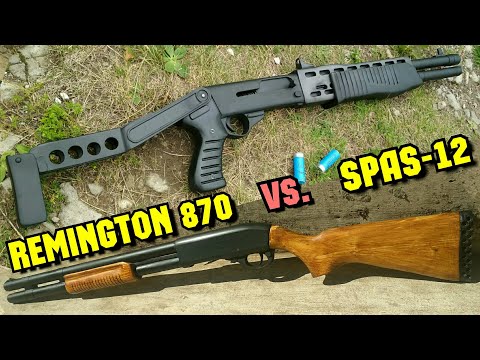 Ремингтон 870 против СПАС-12 Какой дробовик легче сделать? l Remington 870 vs. SPAS-12