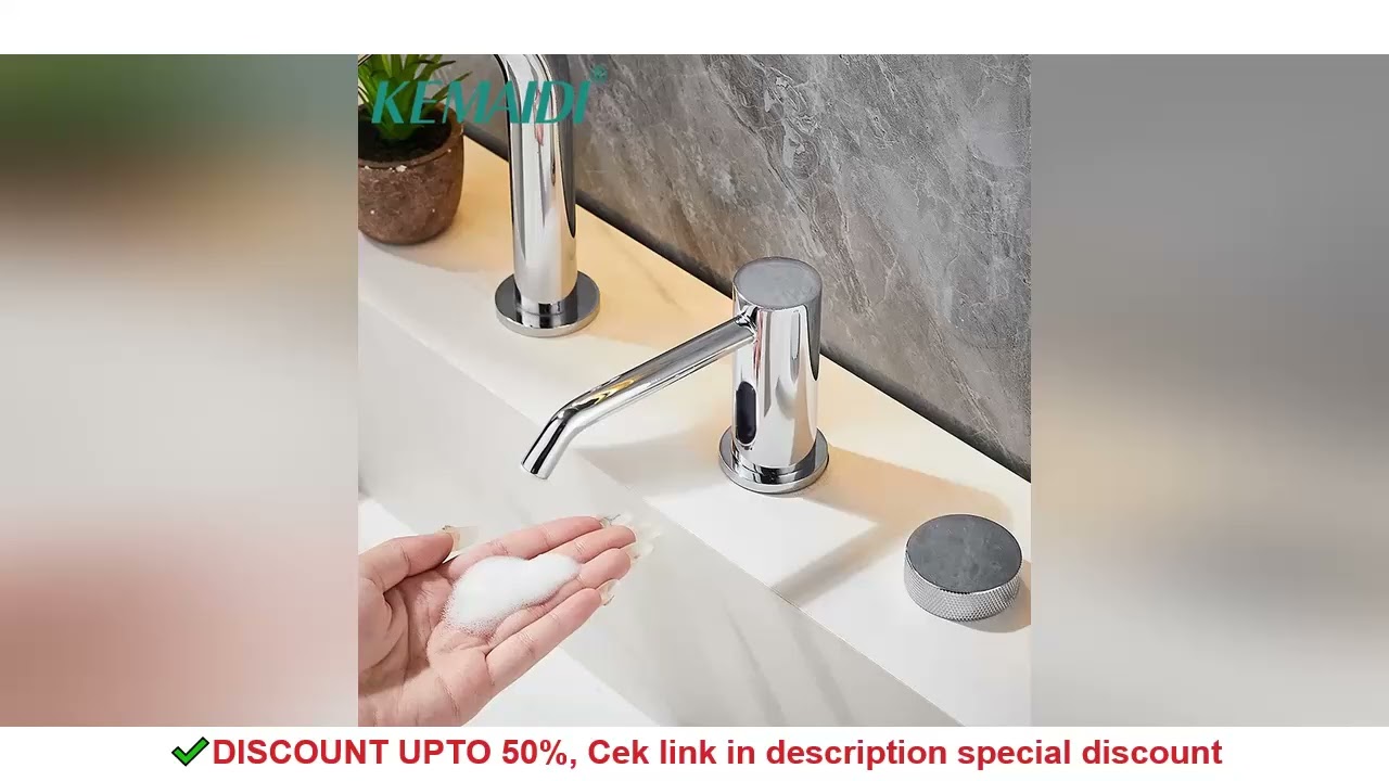 KEMAIDI Automatic Soap Dispenser Smart Sensor Touchless Dish Soap Dispenser for Kitchen Sanitizer