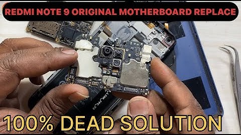 Redmi Note 9 Dead Solution | redmi note 9 original motherboard replacement price