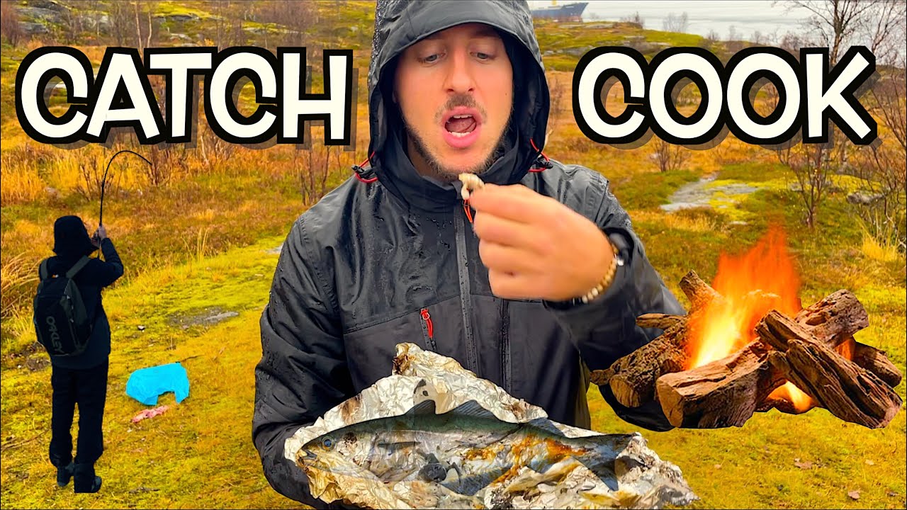 Abbiamo PESCATO, COTTO E MANGIATO i Pesci di Mare in un Falò di Gruppo! CATCH AND COOK IN NORVEGIA