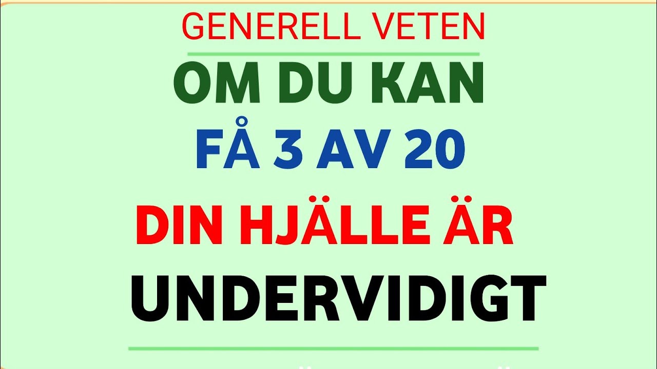 Om du får 3 av 20 rätt – din hjärna är EXTRAORDINÄR! 🧠🔥 | Allmänbildningsquiz