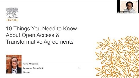 10 Things You Need to Know About Open Access and Transformative Agreements