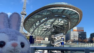 名古屋栄：オアシス21朝の旅【4K撮影】水の宇宙船は時間外やったんや…(ﾉД`)ステラと旅する4K動画