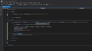 Writing to a CSV File or a Text File using Visual Basic