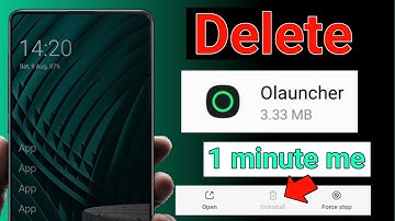 Olauncher Minimal AF Launcher App Delete Kare | Uninstall Olauncher Android