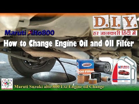 How to Change Engine oil and Oil filter in Maruti Suzuki alto 800