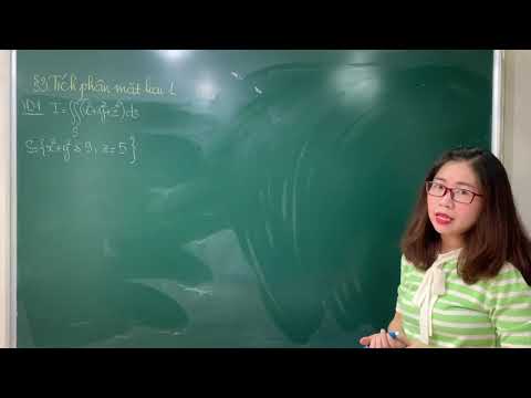Video Giải tích 2 - Chương 3. Bài 3. Tích phân mặt loại 1 - youtube
