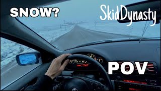 Snow/Rain Drifting // BMW 328i // POV