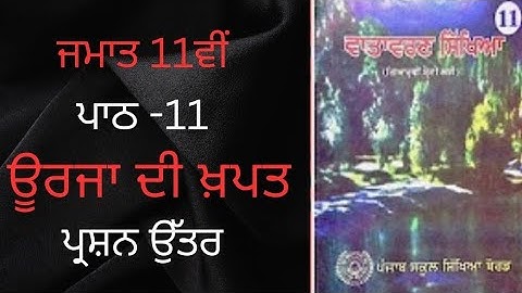 Class 11th Evs Chapter 11 Question Answer in Punjabi medium | class 11 evs chapter 11 questions ans.