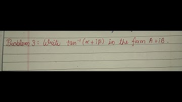 Real and imaginary part of tan inverse x+iy ll Unit -I CALCULUS ll Topic 1 Hyperbolic function