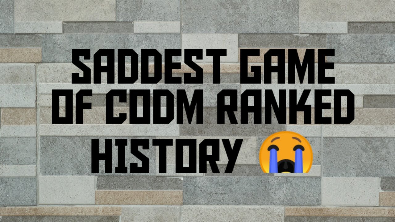 Who Invented Codm Saddest Game Of Ranked In CODM History - YouTube