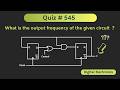 Sequential Circuit Solved Problem (Digital Electronics) | Quiz # 545
