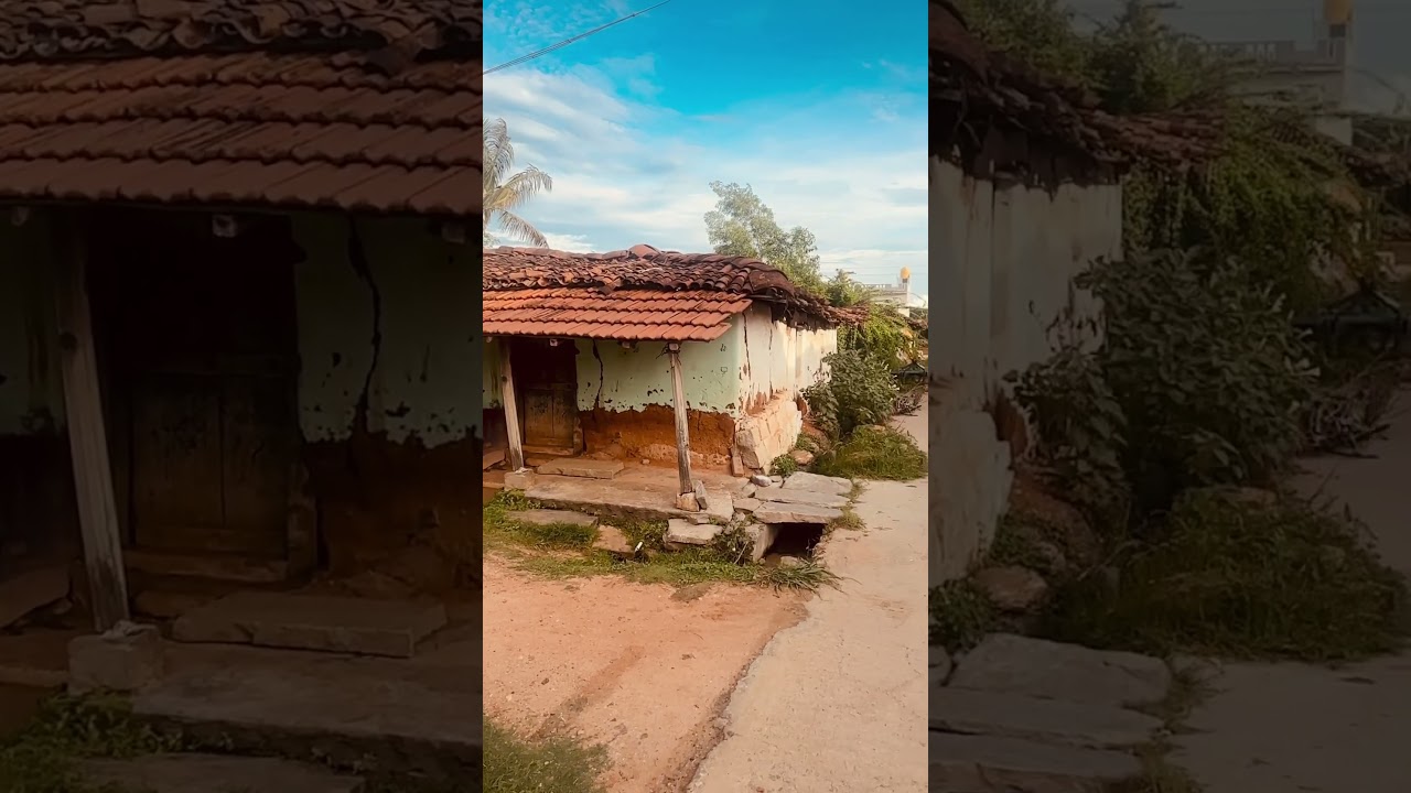 Beautiful Village inside Channapatna Karnataka. 
