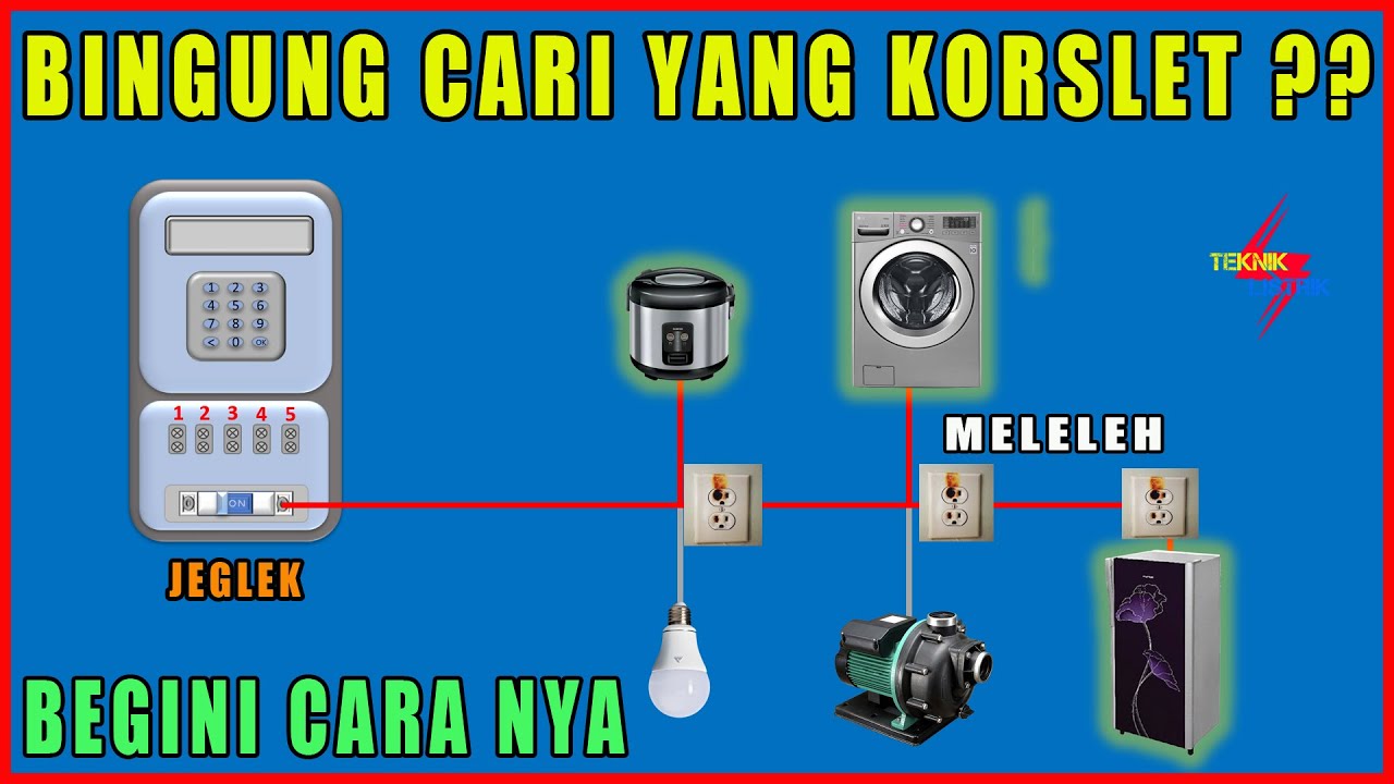 CARA MENCARI KORSLETING LISTRIK RUMAH