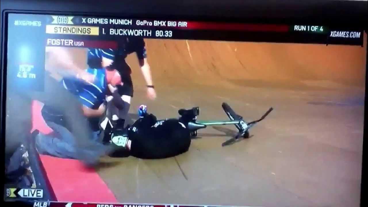 Bmx x games injury in Munich,germany YouTube