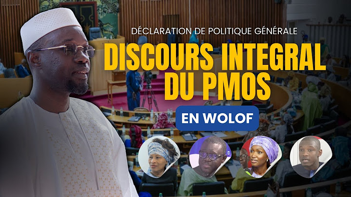 Intégralité Discours Bu Ousmane SONKO en Wolof - DPG à l'Assemblée Nationale