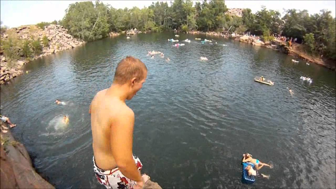 Cliff Jumping In The Quarries YouTube