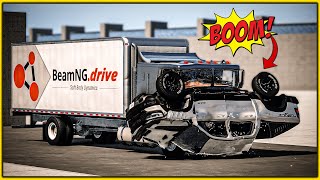 Car rollover sed Vs Truck Crash Hard Test | BeamNG Drive #beamngdrive