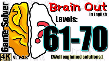 𝐁𝐑𝐀𝐈𝐍 𝐎𝐔𝐓 - Can you pass it? | Level 61 to 70 [ENGLISH]