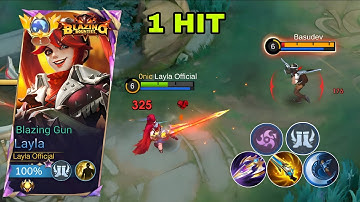 LAYLA WTF DAMAGE HACK BUILD AND EMBLEM FOR 2025!😱 ( INSTANT KILL ) LAYLA BEST 1 HIT BUILD!
