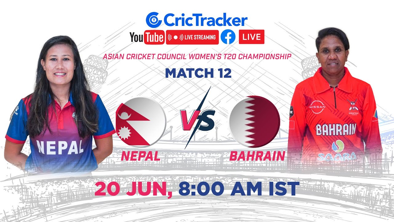 🔴 LIVE Match 12 Bahrain Women vs Nepal Women Live Cricket ACC Womens T20 Championship LIVE