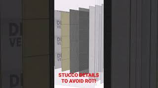 Stucco Wall Details To Avoid Rot and Water Damage | #stucco #architecture  #construction