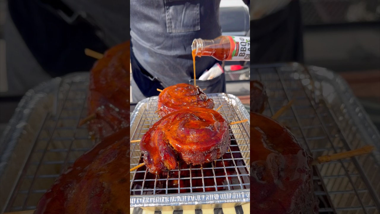 Smoked Pork Belly Cinnamon Rolls 