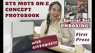 BTS MAP OF THE SOUL ON:E CONCEPT PHOTOBOOK (Special Set, First Press) UNBOXING ✨ With Giveaway! ✨