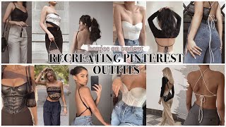 Recreating Pinterest Outfits 2021✨ Boujee on a budget series | 6 Shein &amp; Shopee outfits💖 *not spons