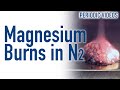 Burning Magnesium in Nitrogen - Periodic Table of Videos