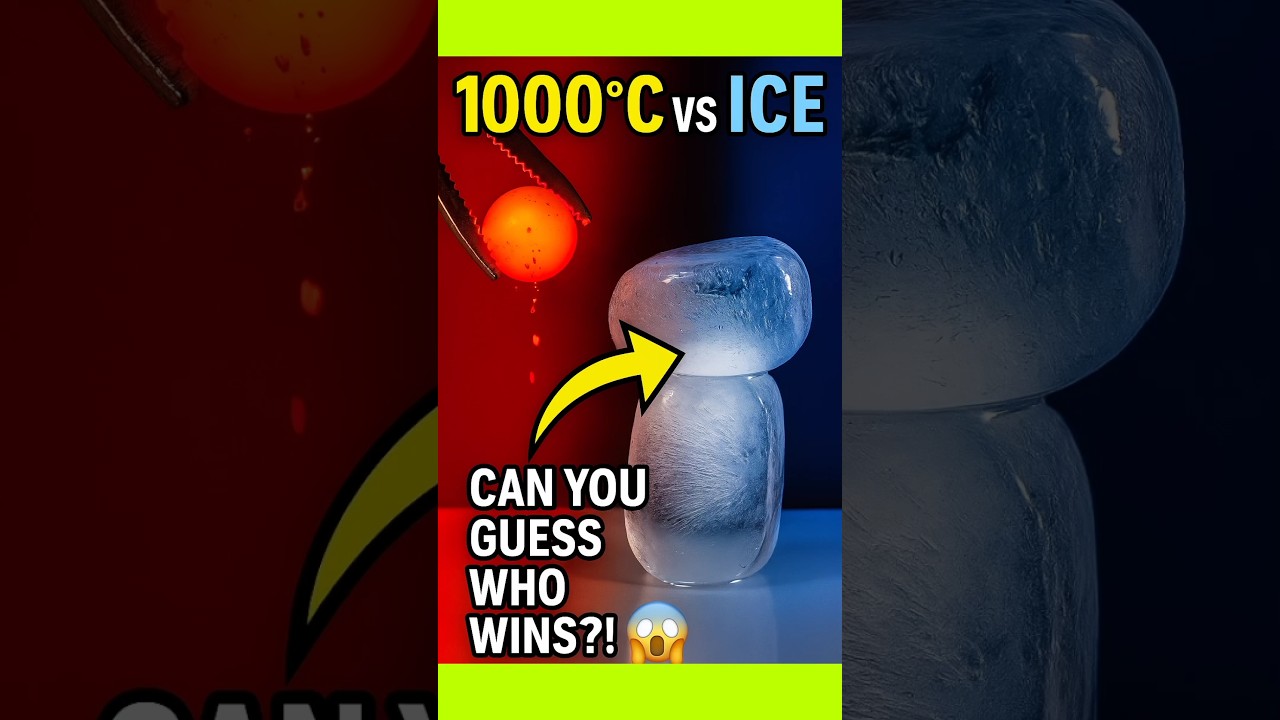 1000°C Fire vs Ice Block ❄️🔥 | Meltdown That’ll Blow Your Mind!